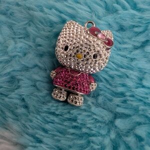 Hello Kitty Silver and Pink Pendant